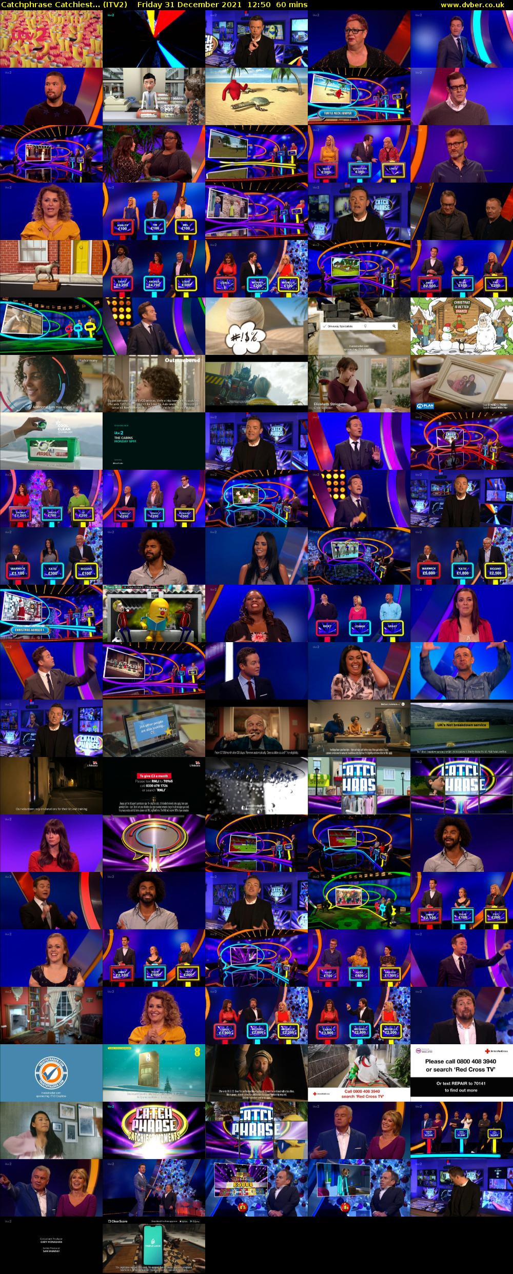 Catchphrase Catchiest... (ITV2) Friday 31 December 2021 12:50 - 13:50