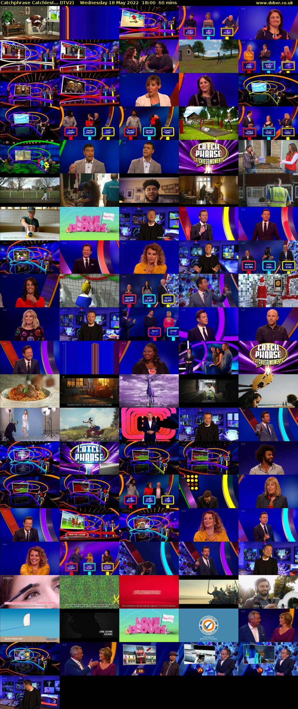 Catchphrase Catchiest... (ITV2) Wednesday 18 May 2022 18:00 - 19:00