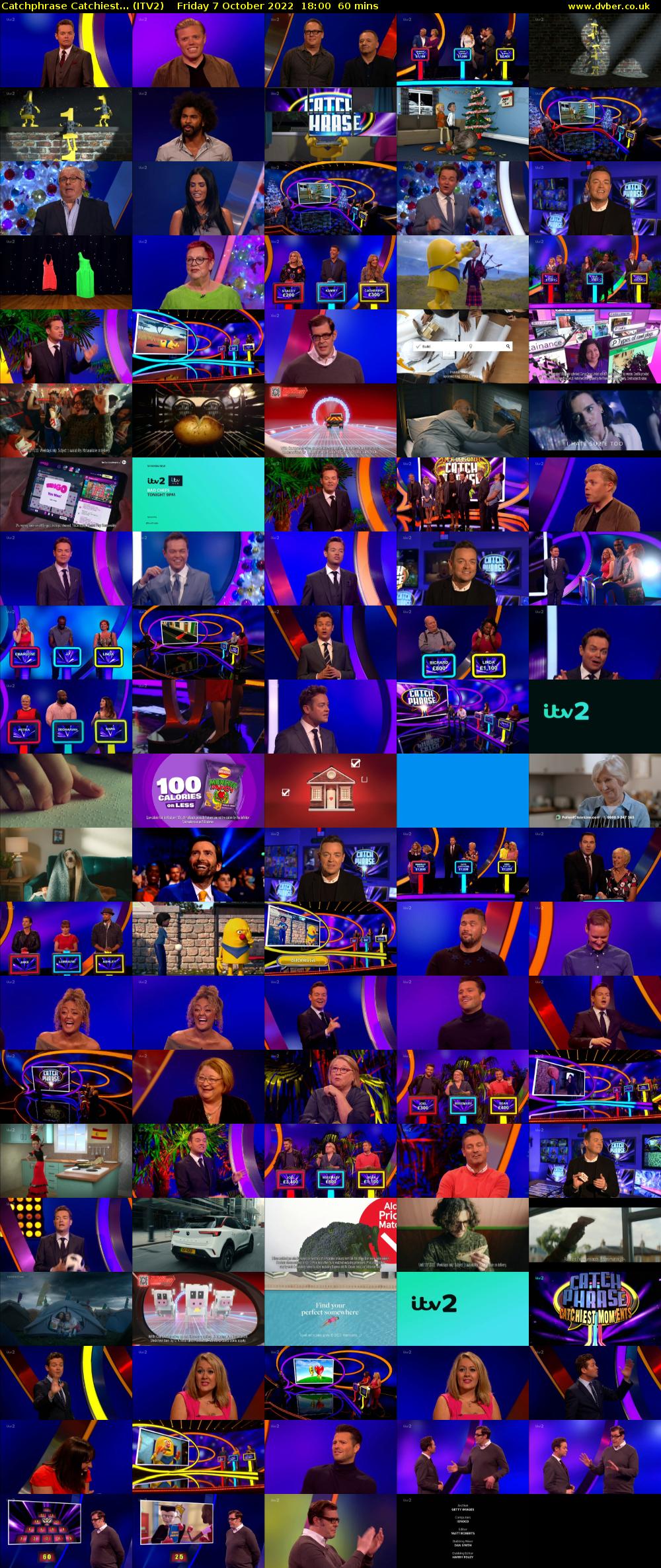 Catchphrase Catchiest... (ITV2) Friday 7 October 2022 18:00 - 19:00