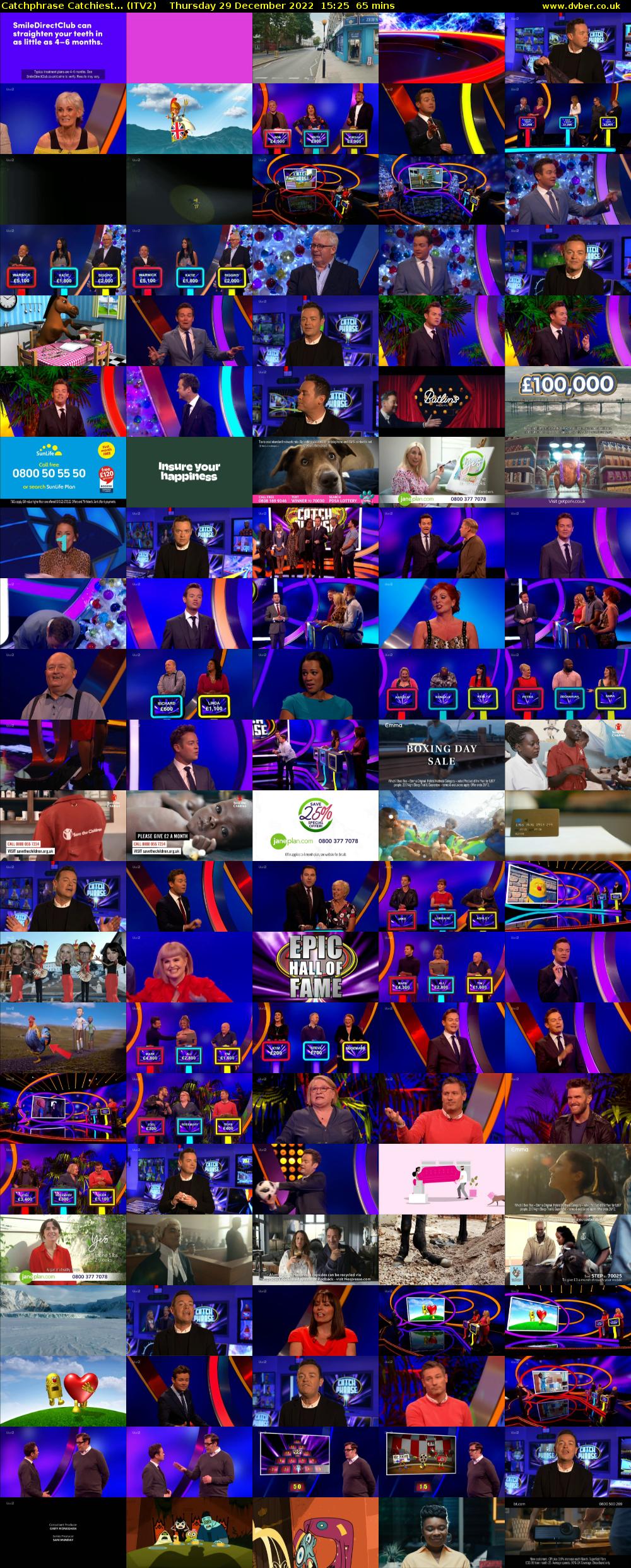 Catchphrase Catchiest... (ITV2) Thursday 29 December 2022 15:25 - 16:30