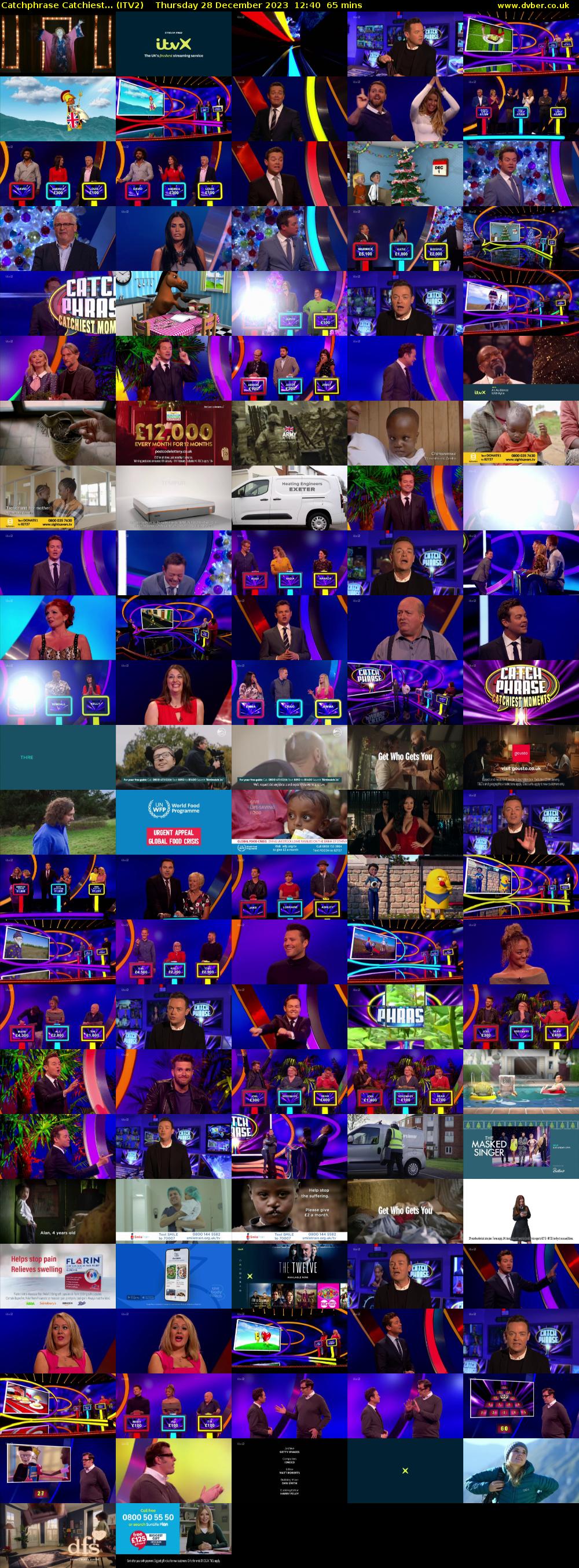 Catchphrase Catchiest... (ITV2) Thursday 28 December 2023 12:40 - 13:45