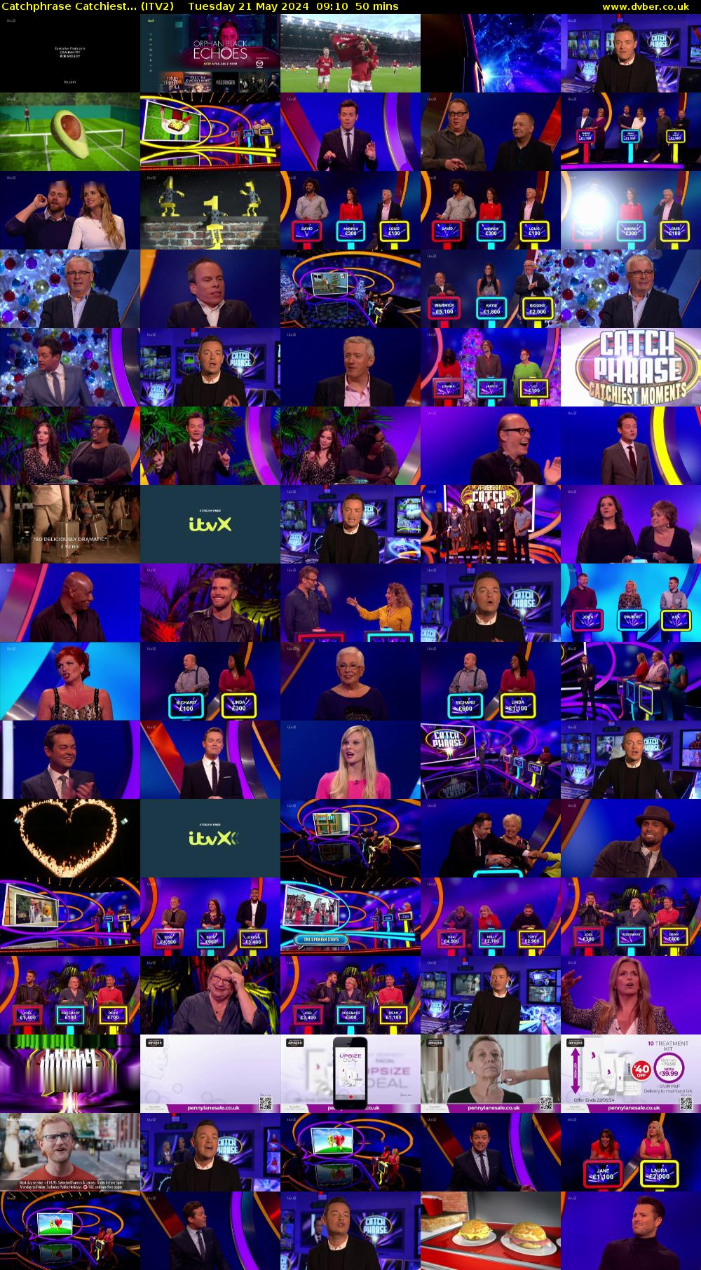 Catchphrase Catchiest... (ITV2) Tuesday 21 May 2024 09:10 - 10:00