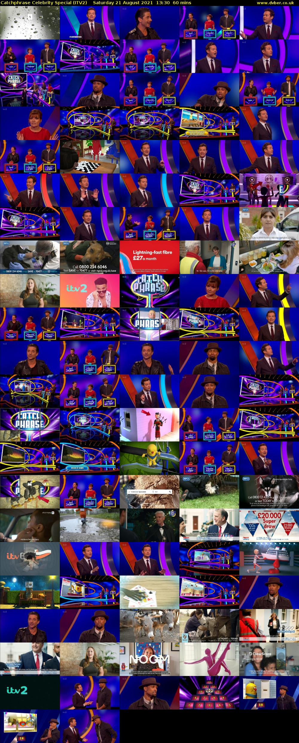 Catchphrase Celebrity Special (ITV2) Saturday 21 August 2021 13:30 - 14:30