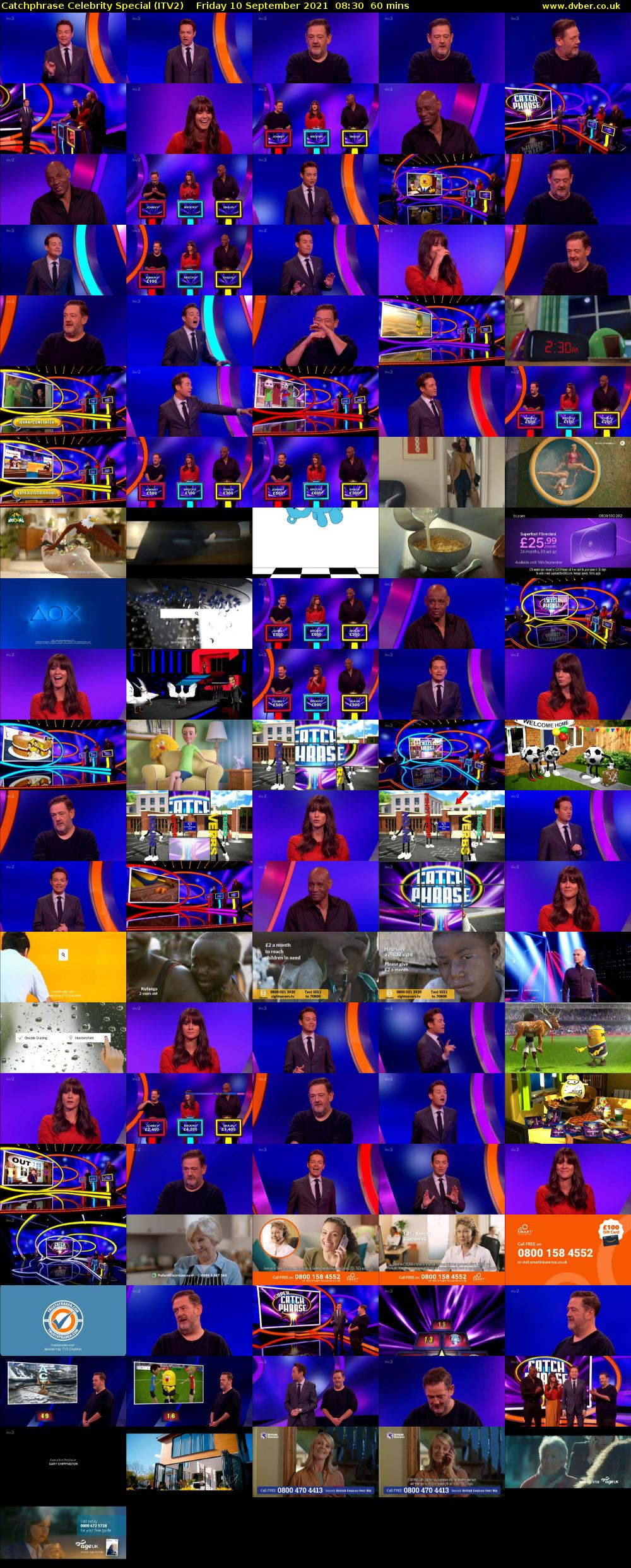 Catchphrase Celebrity Special (ITV2) Friday 10 September 2021 08:30 - 09:30