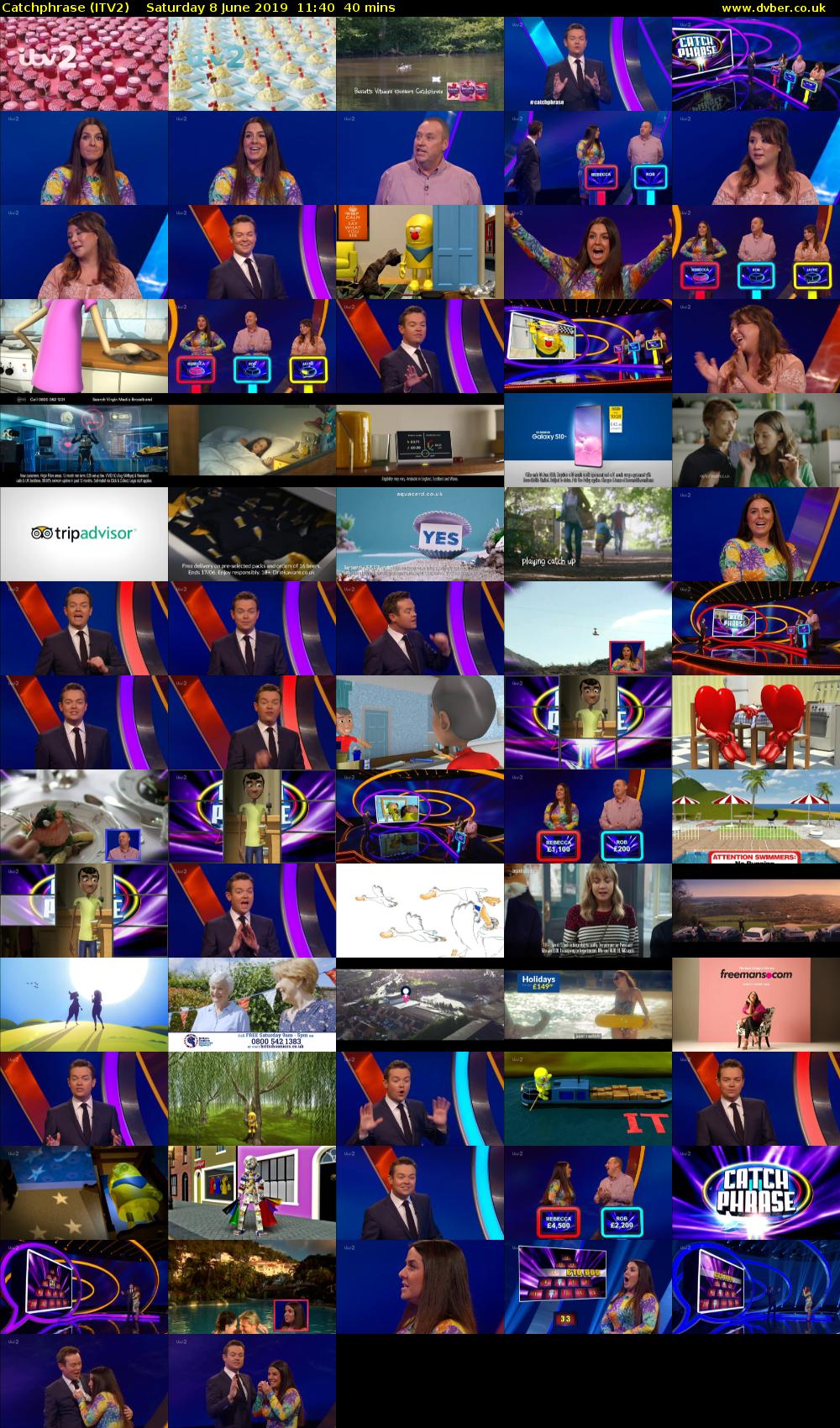 Catchphrase (ITV2) Saturday 8 June 2019 11:40 - 12:20