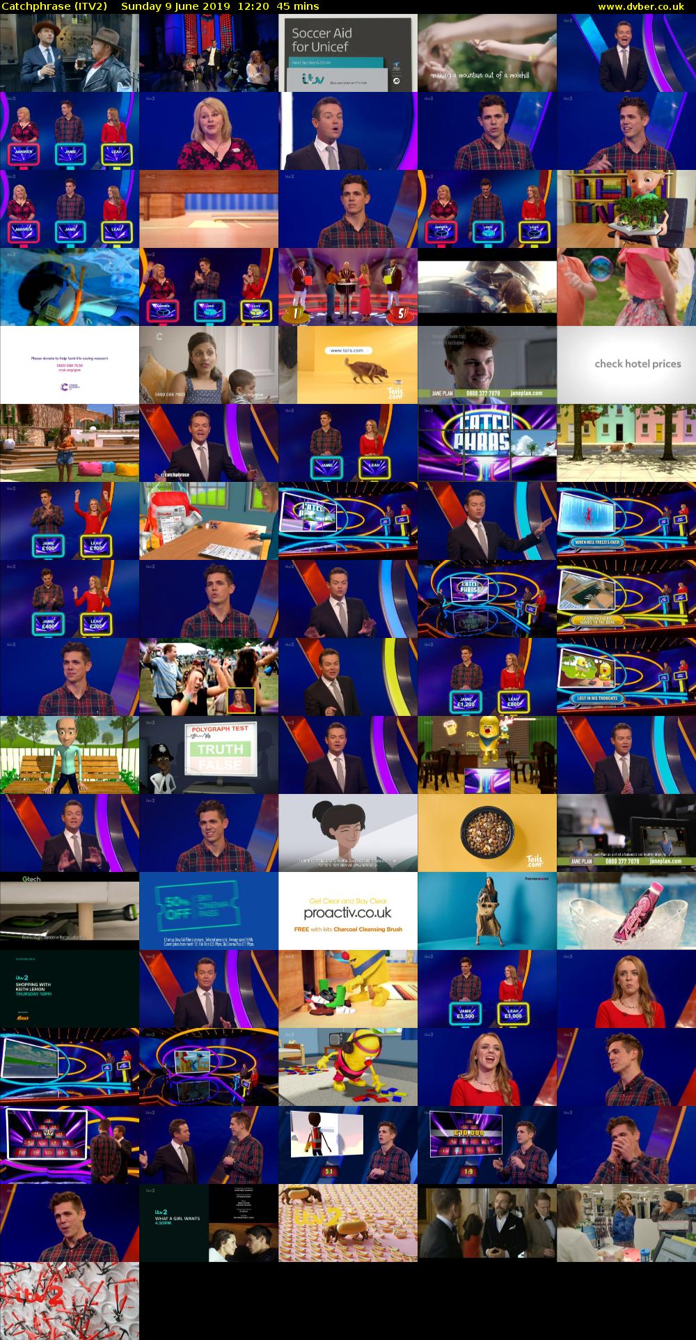 Catchphrase (ITV2) Sunday 9 June 2019 12:20 - 13:05