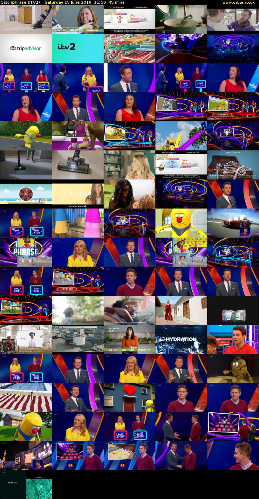 Catchphrase (ITV2) Saturday 15 June 2019 11:50 - 12:35