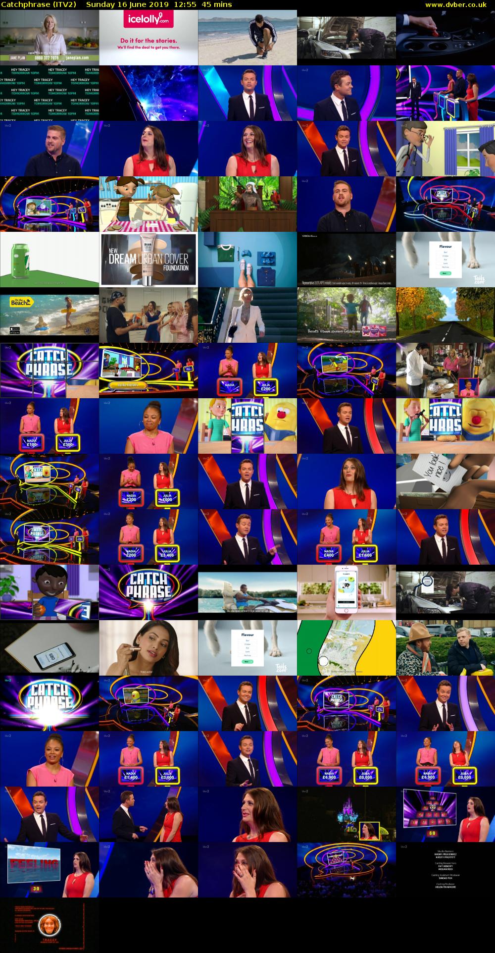 Catchphrase (ITV2) Sunday 16 June 2019 12:55 - 13:40