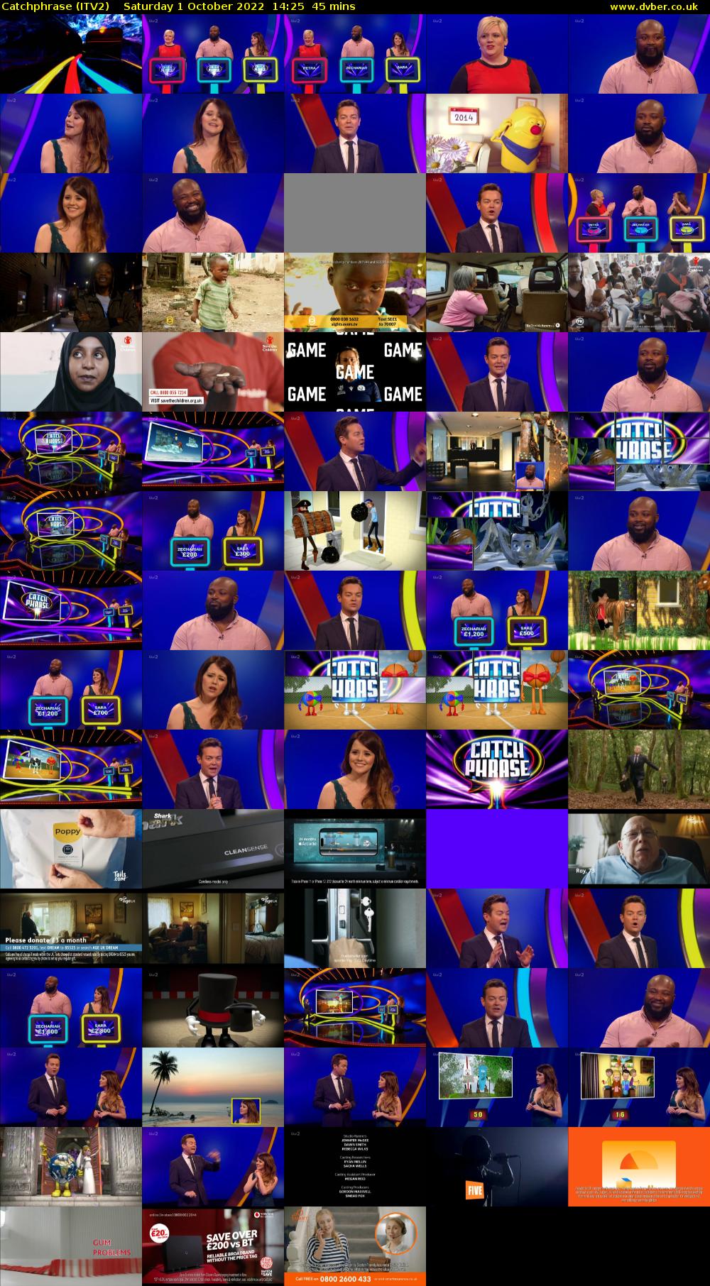 Catchphrase (ITV2) Saturday 1 October 2022 14:25 - 15:10