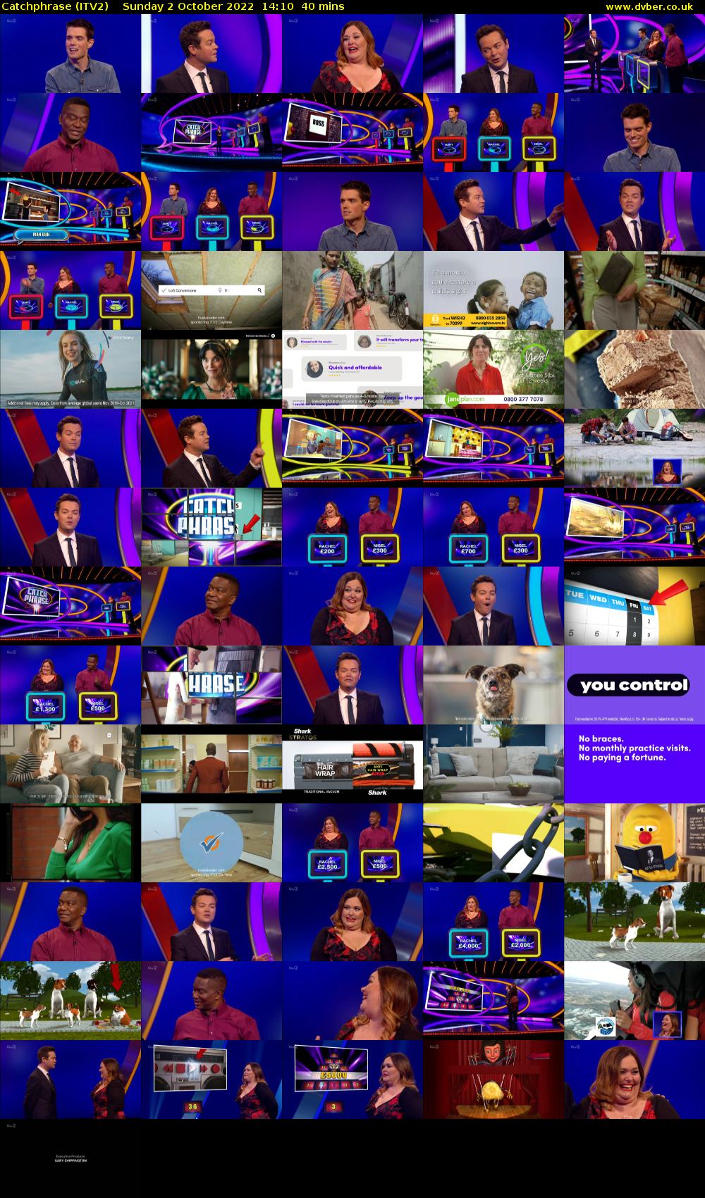 Catchphrase (ITV2) Sunday 2 October 2022 14:10 - 14:50