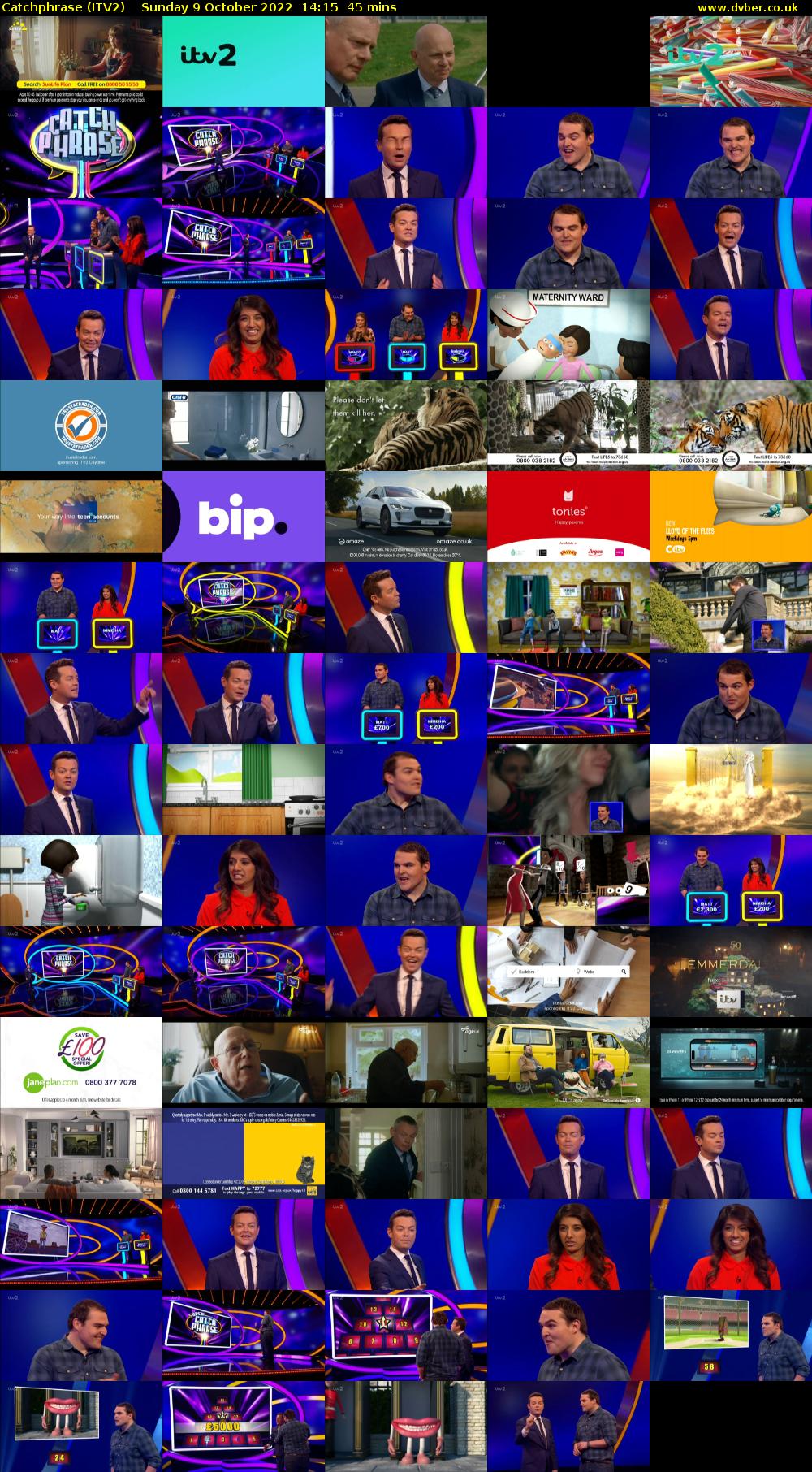 Catchphrase (ITV2) Sunday 9 October 2022 14:15 - 15:00