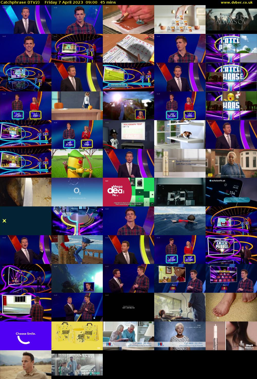 Catchphrase (ITV2) Friday 7 April 2023 09:00 - 09:45
