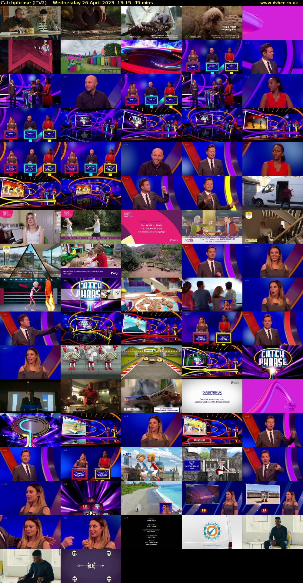 Catchphrase (ITV2) Wednesday 26 April 2023 13:15 - 14:00