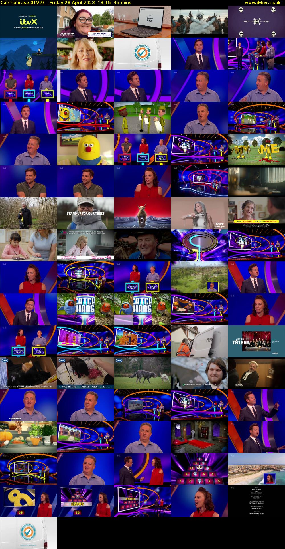 Catchphrase (ITV2) Friday 28 April 2023 13:15 - 14:00