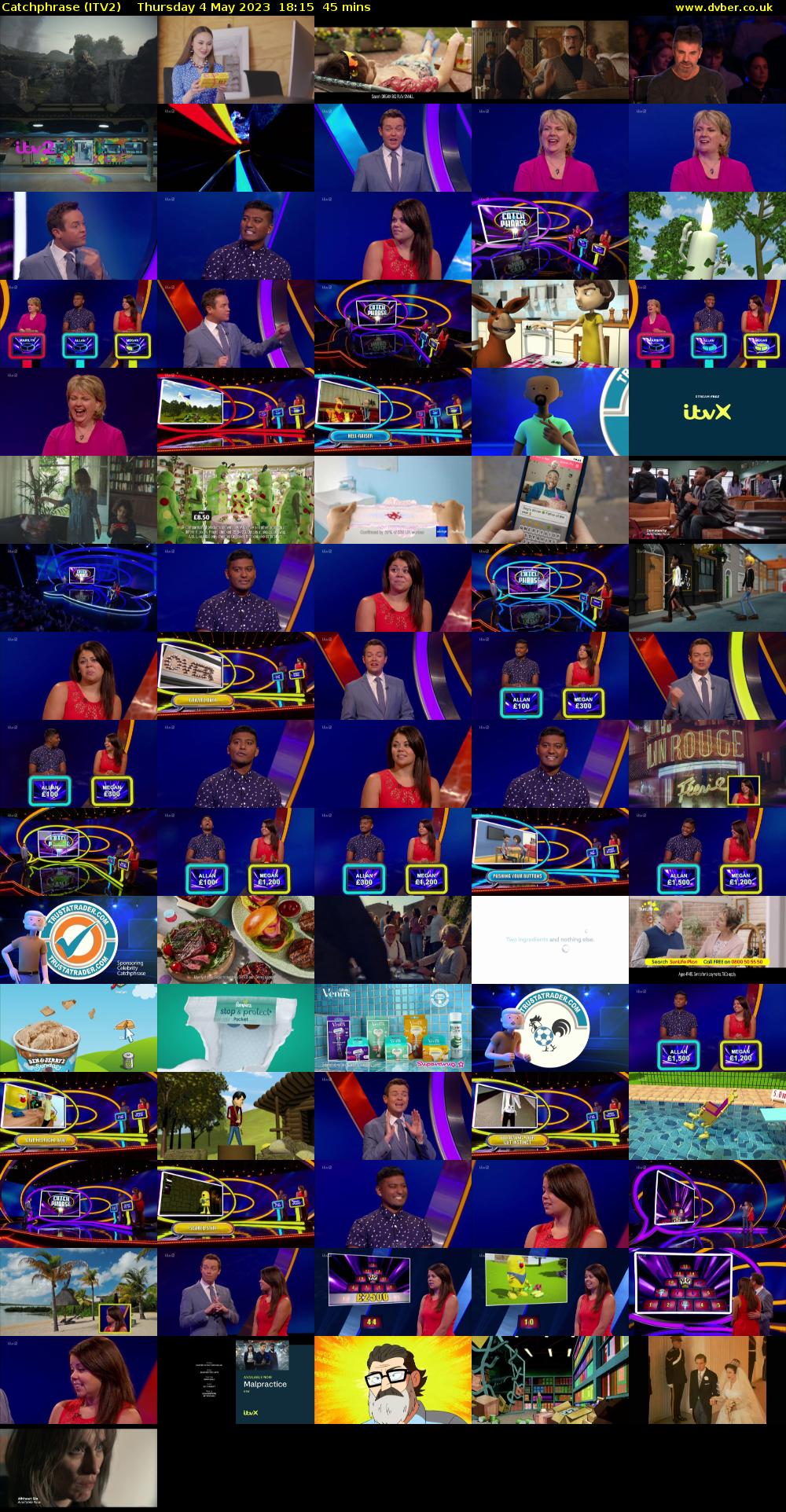 Catchphrase (ITV2) Thursday 4 May 2023 18:15 - 19:00