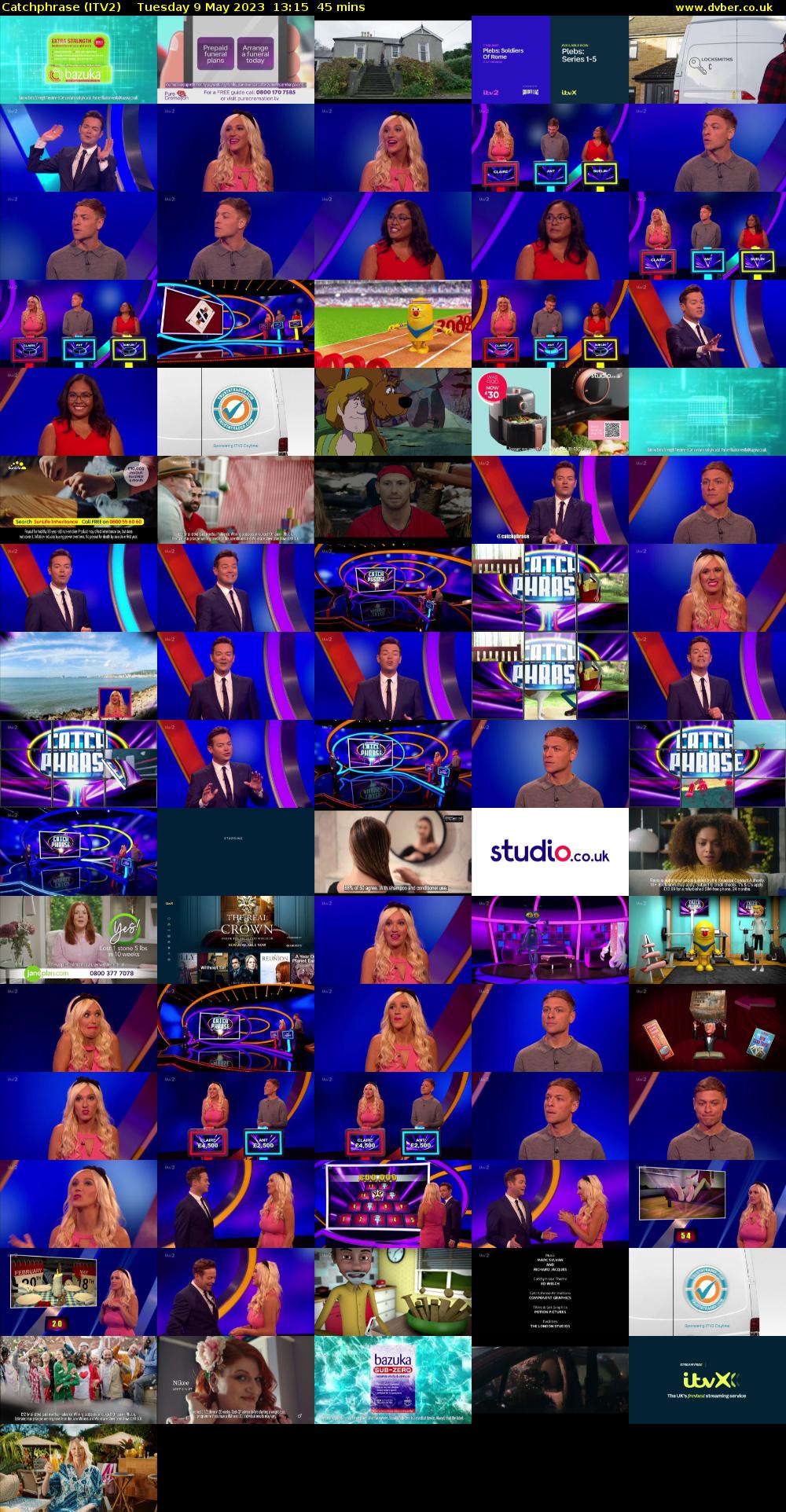 Catchphrase (ITV2) Tuesday 9 May 2023 13:15 - 14:00
