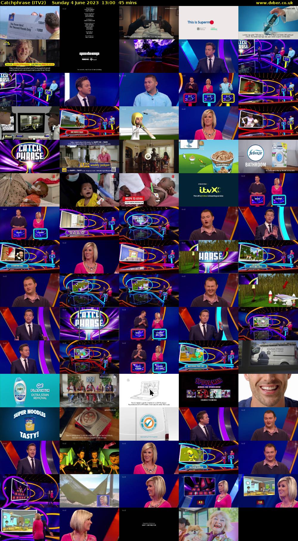 Catchphrase (ITV2) Sunday 4 June 2023 13:00 - 13:45