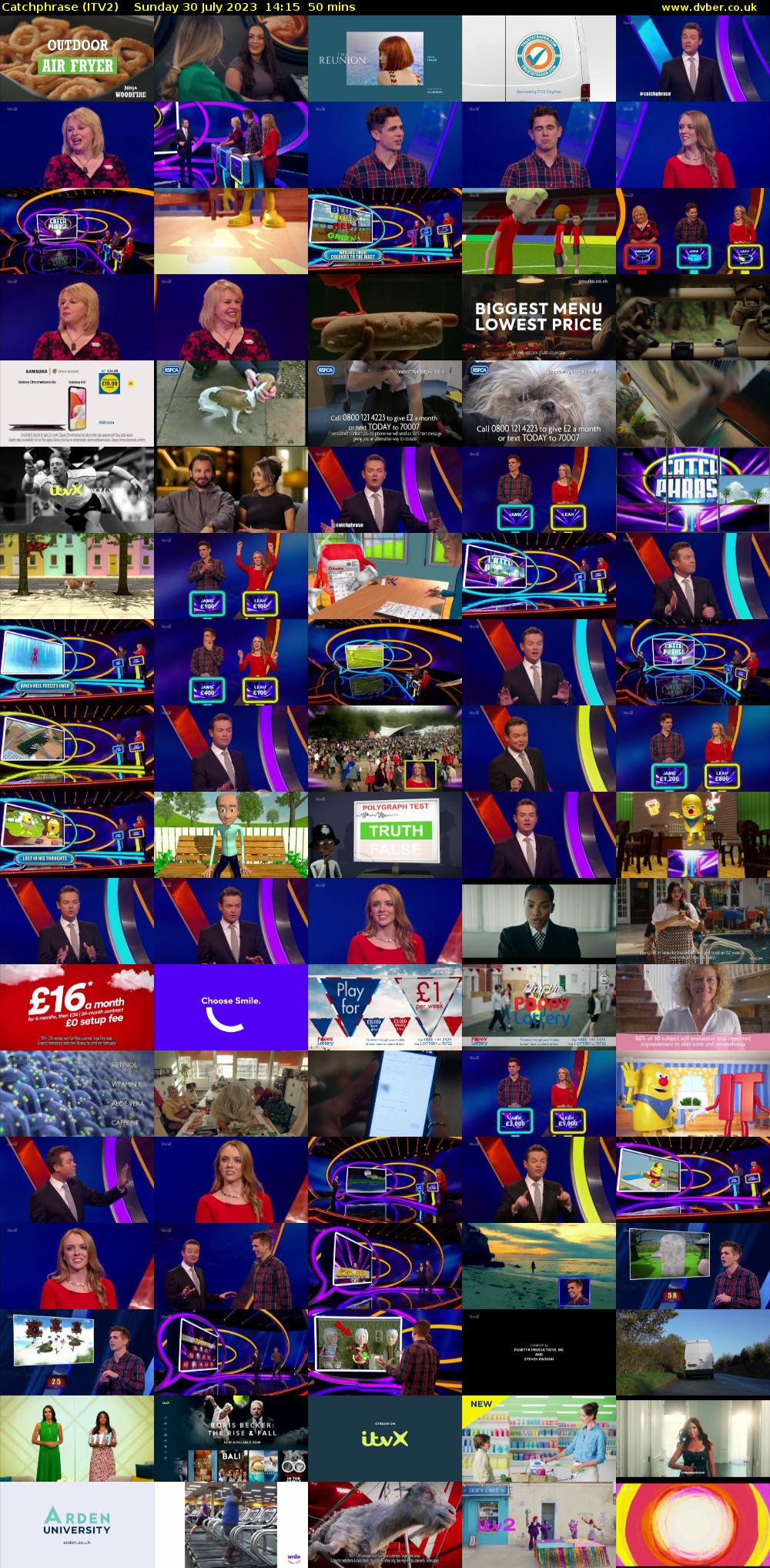 Catchphrase (ITV2) Sunday 30 July 2023 14:15 - 15:05