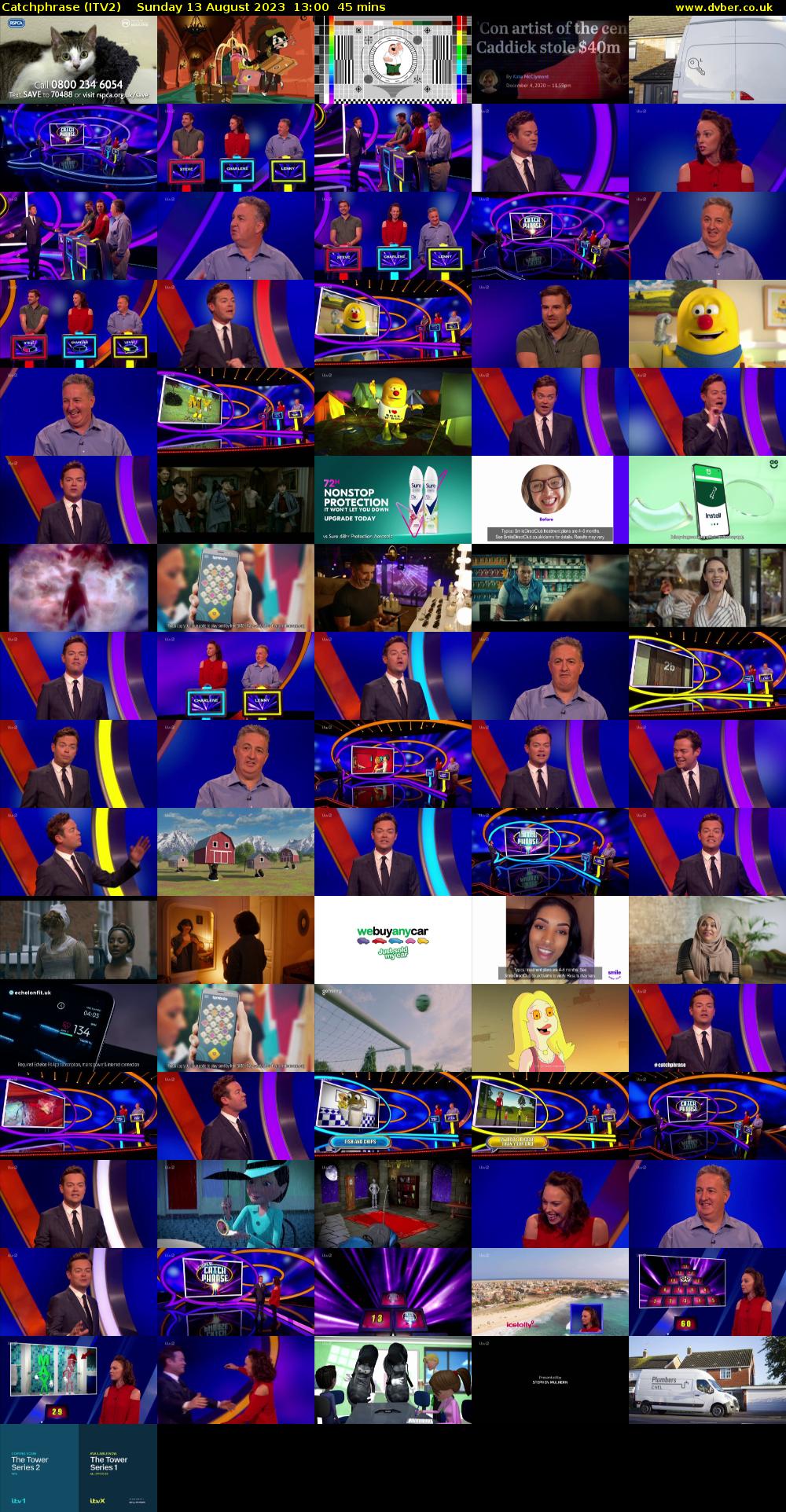 Catchphrase (ITV2) Sunday 13 August 2023 13:00 - 13:45
