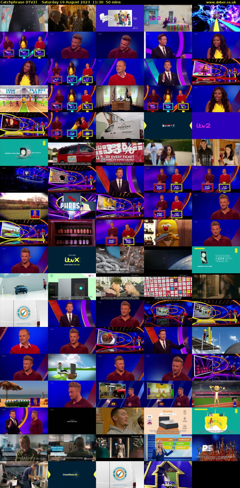 Catchphrase (ITV2) Saturday 19 August 2023 11:30 - 12:20