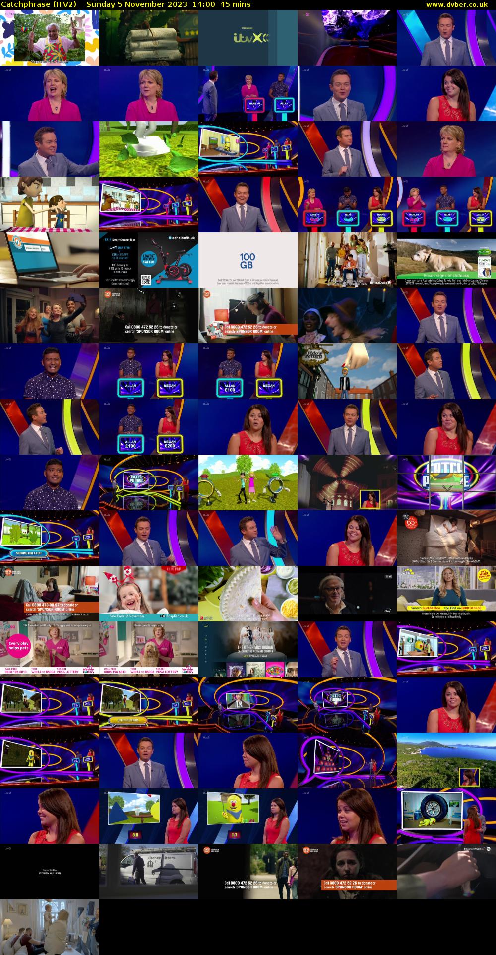 Catchphrase (ITV2) Sunday 5 November 2023 14:00 - 14:45
