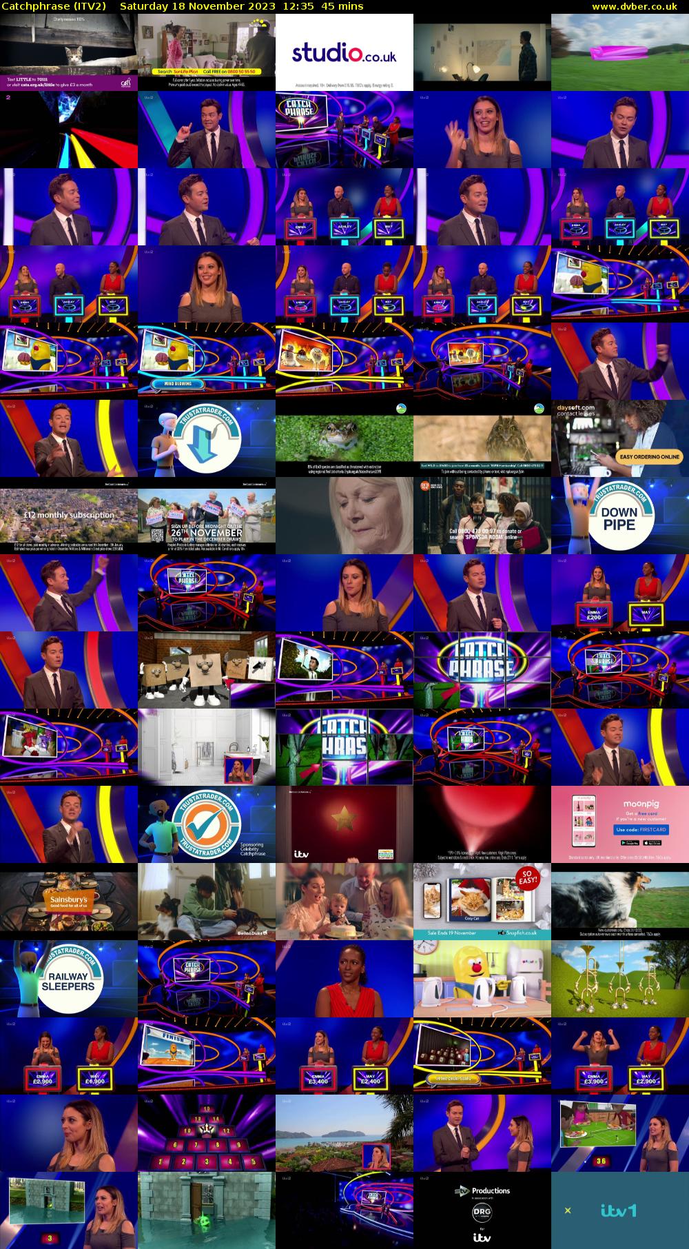 Catchphrase (ITV2) Saturday 18 November 2023 12:35 - 13:20