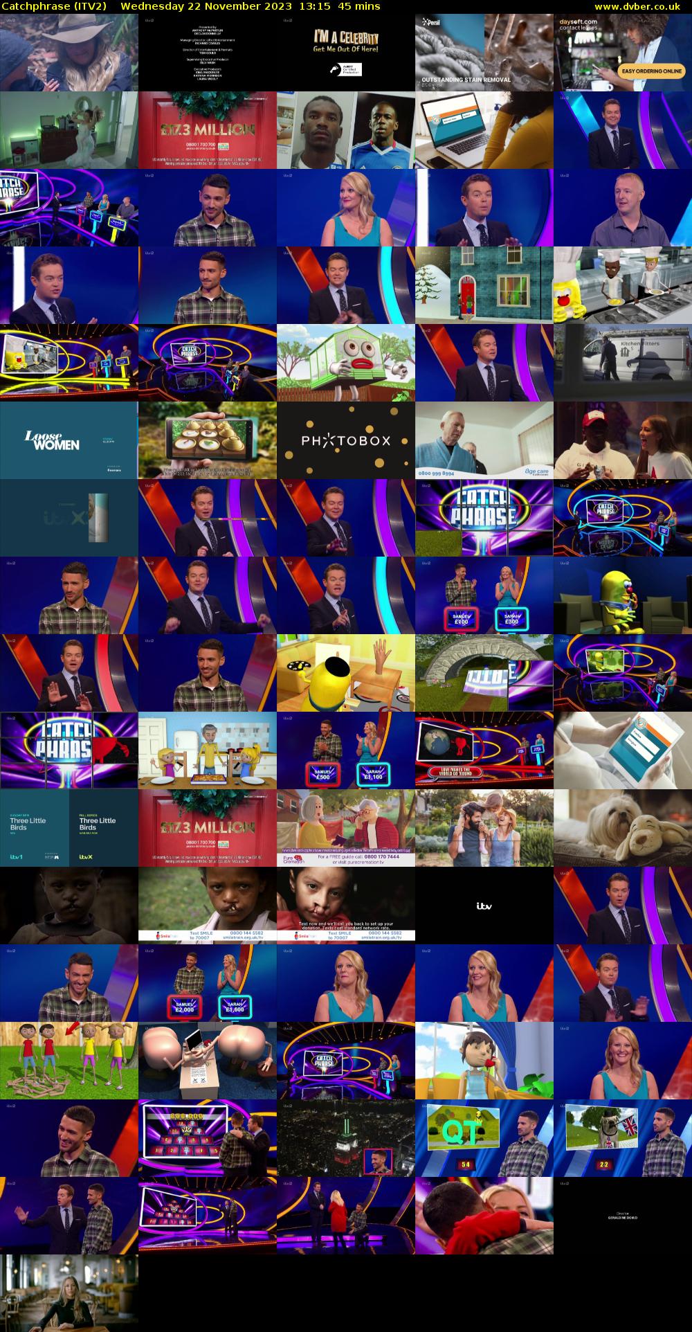 Catchphrase (ITV2) Wednesday 22 November 2023 13:15 - 14:00