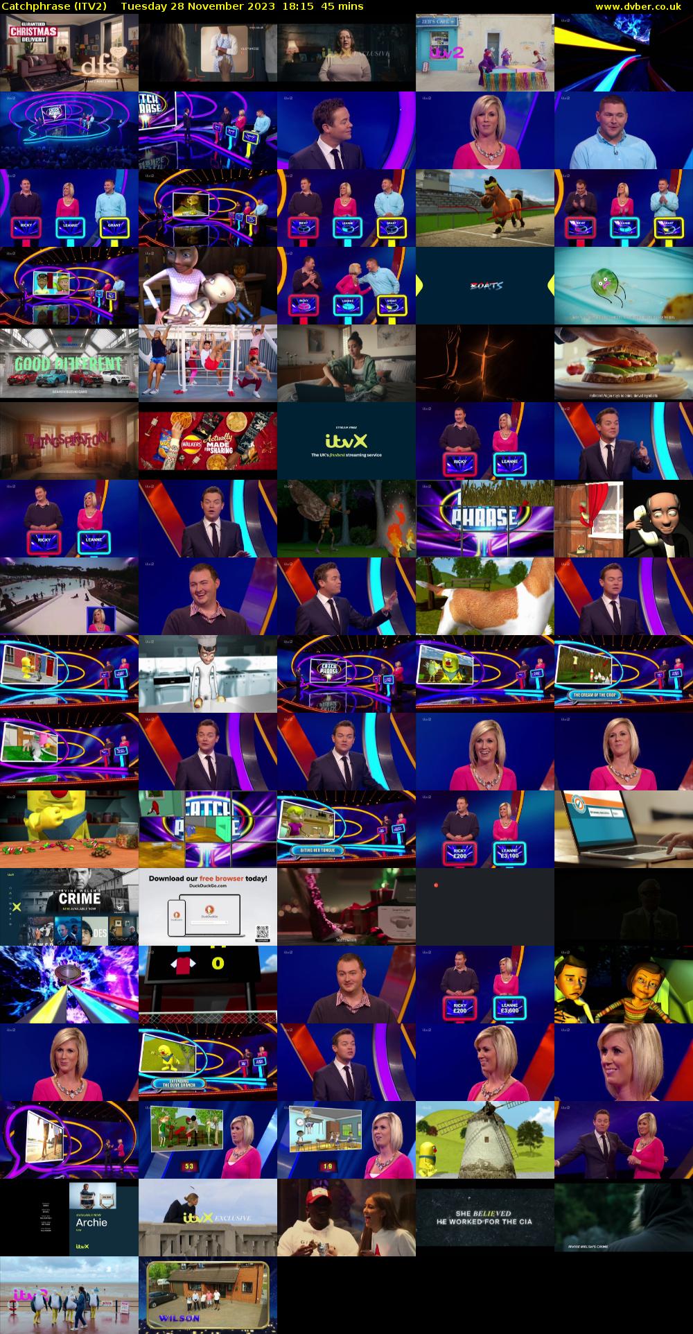Catchphrase (ITV2) Tuesday 28 November 2023 18:15 - 19:00