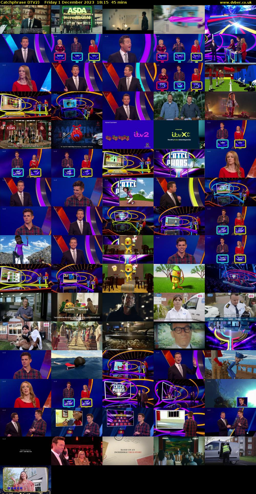 Catchphrase (ITV2) Friday 1 December 2023 18:15 - 19:00