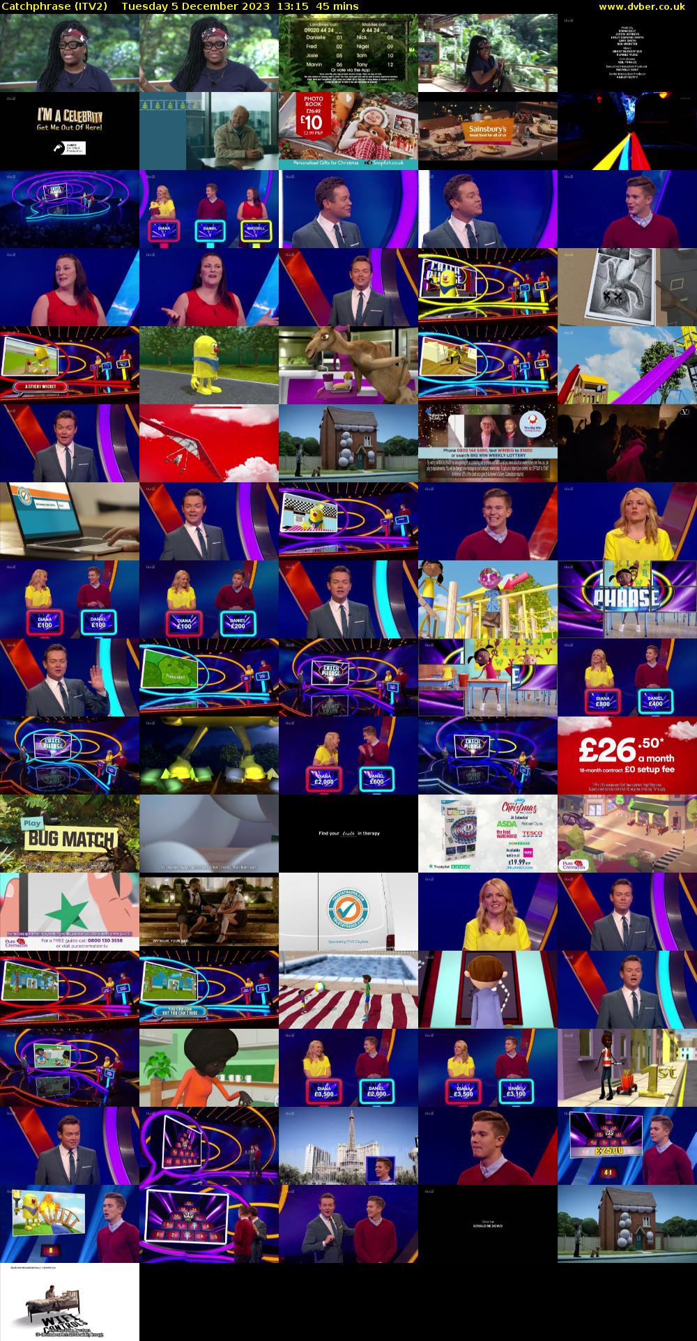 Catchphrase (ITV2) Tuesday 5 December 2023 13:15 - 14:00