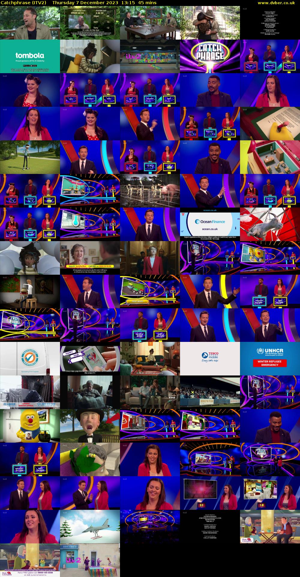 Catchphrase (ITV2) Thursday 7 December 2023 13:15 - 14:00