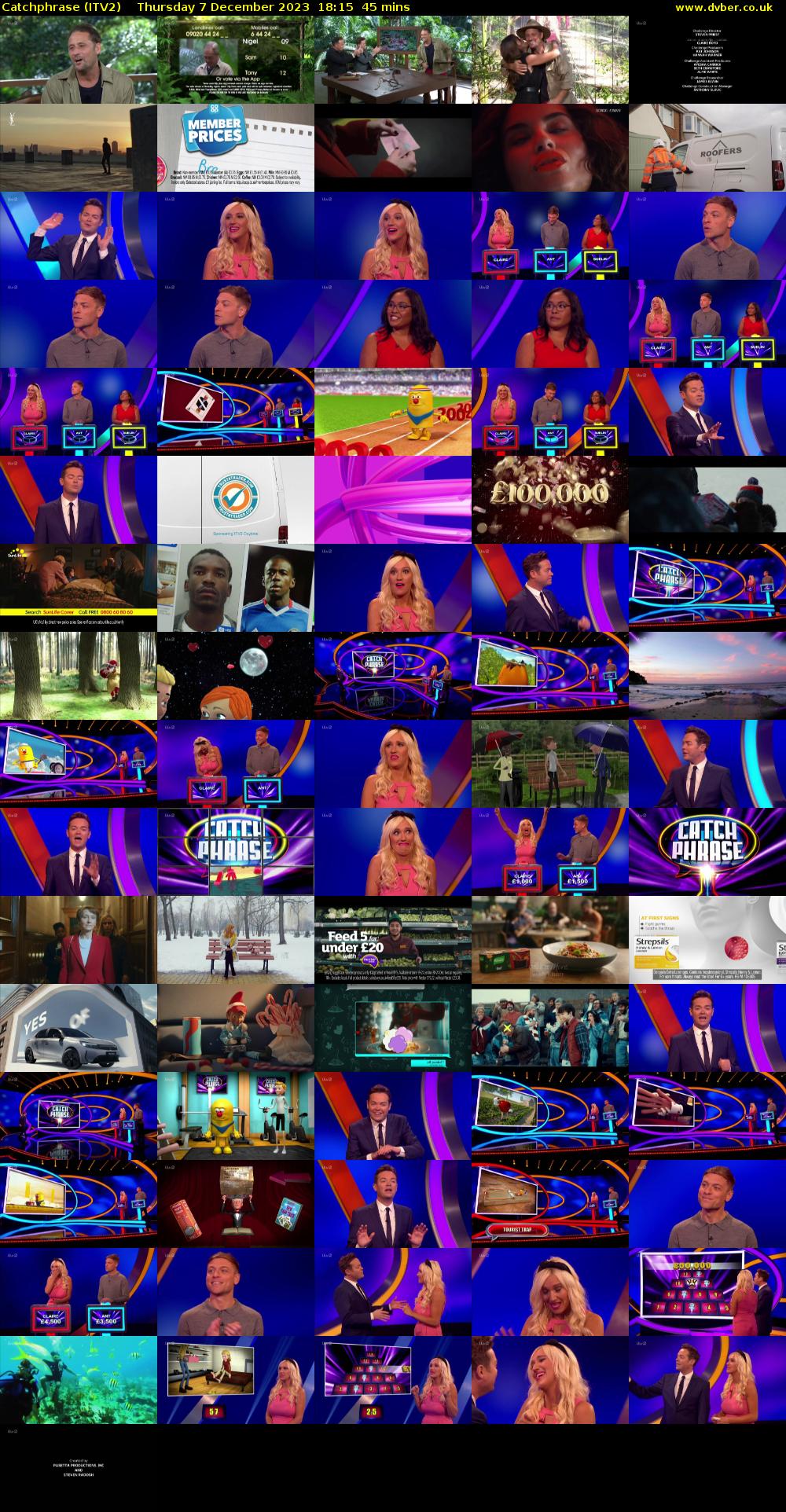 Catchphrase (ITV2) Thursday 7 December 2023 18:15 - 19:00