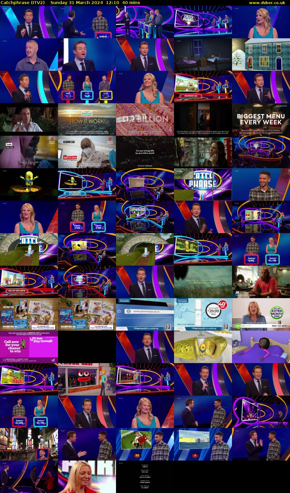 Catchphrase (ITV2) Sunday 31 March 2024 12:10 - 12:50