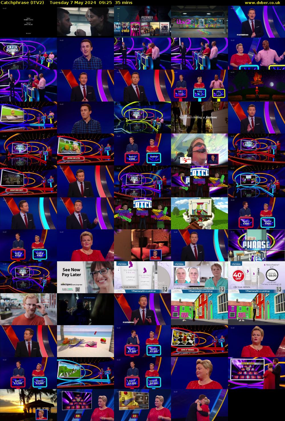 Catchphrase (ITV2) Tuesday 7 May 2024 09:25 - 10:00