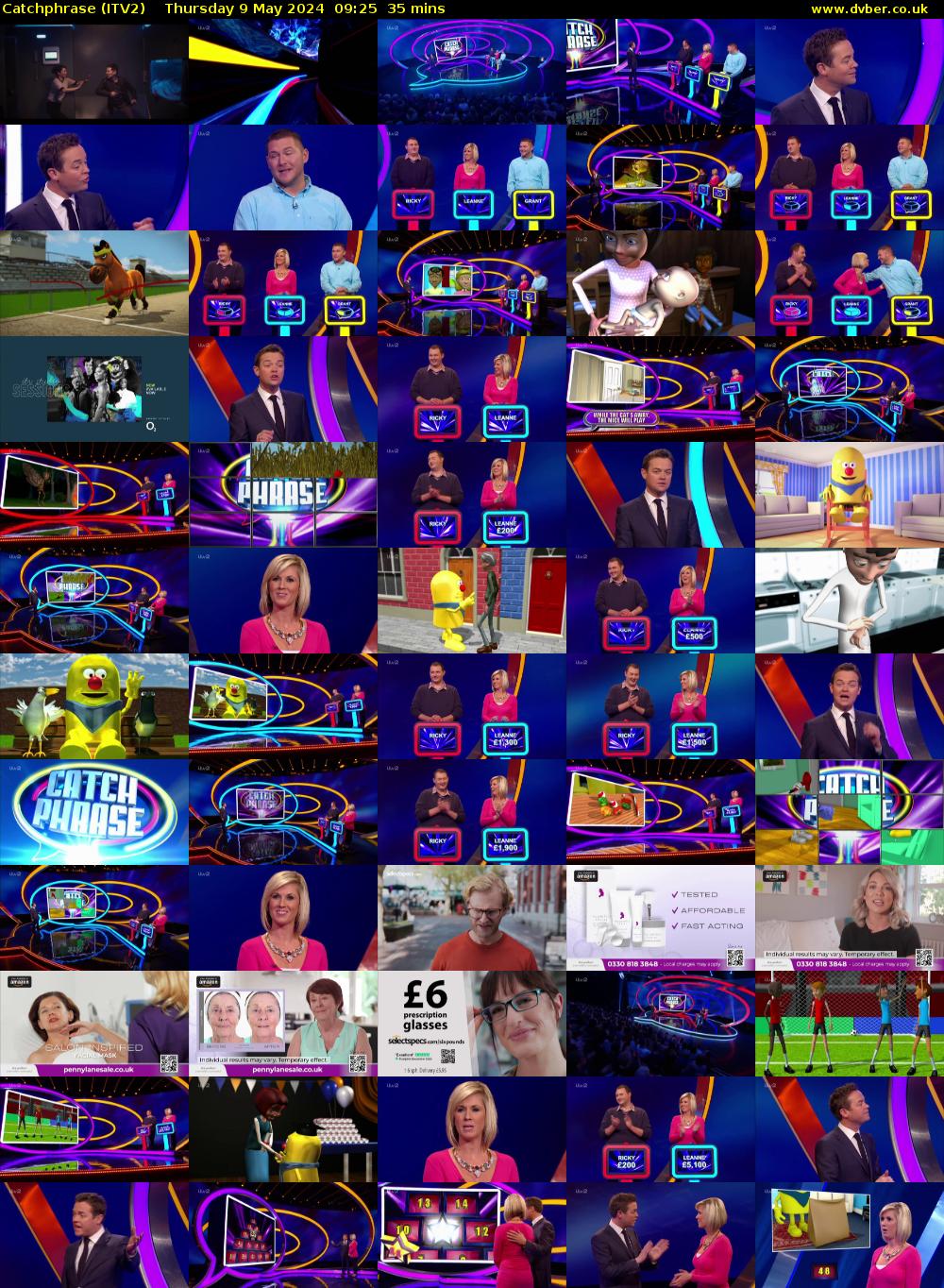 Catchphrase (ITV2) Thursday 9 May 2024 09:25 - 10:00