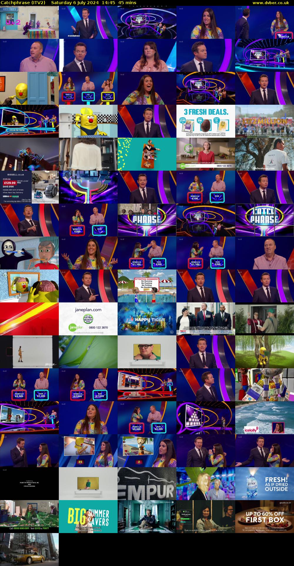Catchphrase (ITV2) Saturday 6 July 2024 14:45 - 15:30