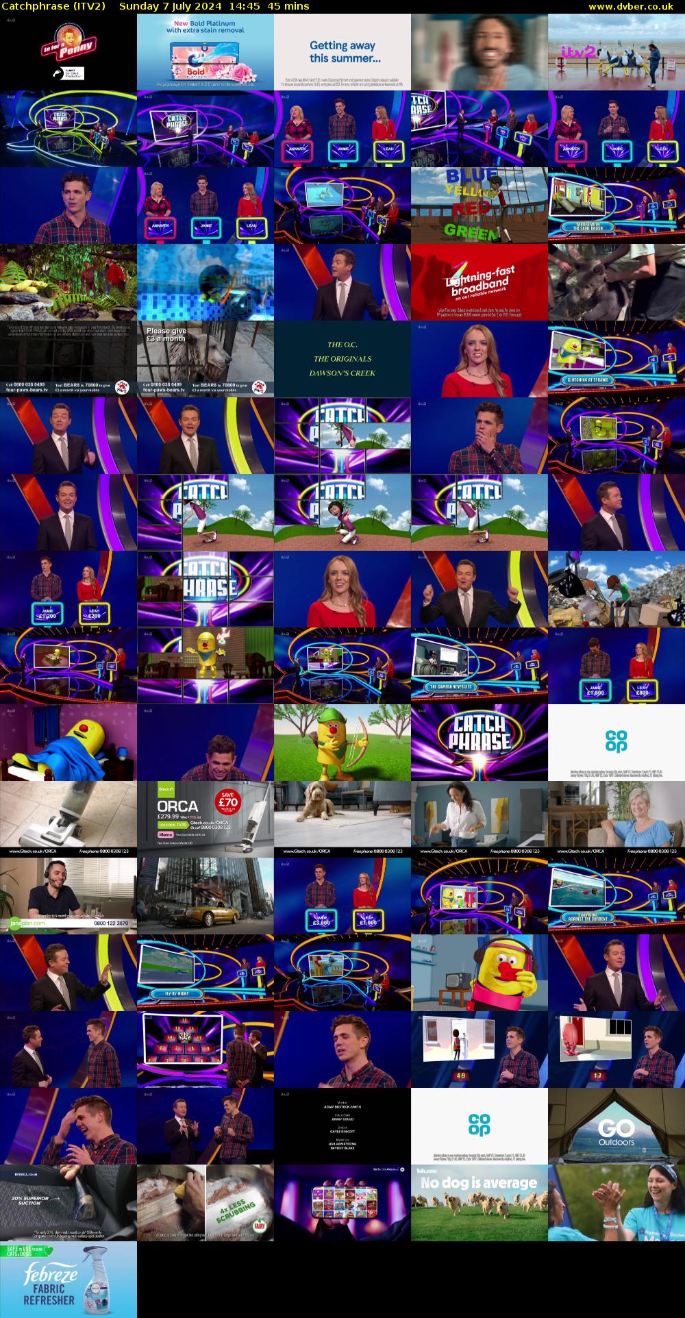 Catchphrase (ITV2) Sunday 7 July 2024 14:45 - 15:30