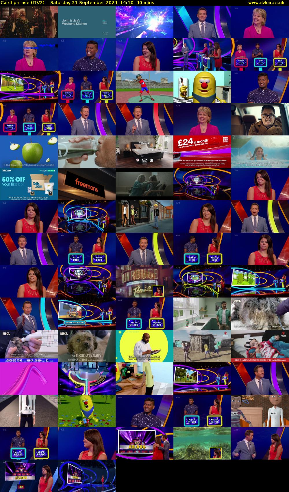 Catchphrase (ITV2) Saturday 21 September 2024 14:10 - 14:50