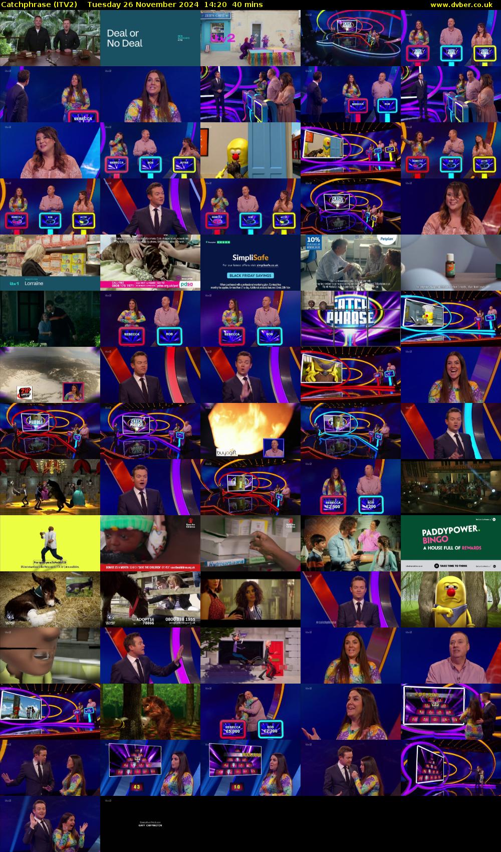 Catchphrase (ITV2) Tuesday 26 November 2024 14:20 - 15:00