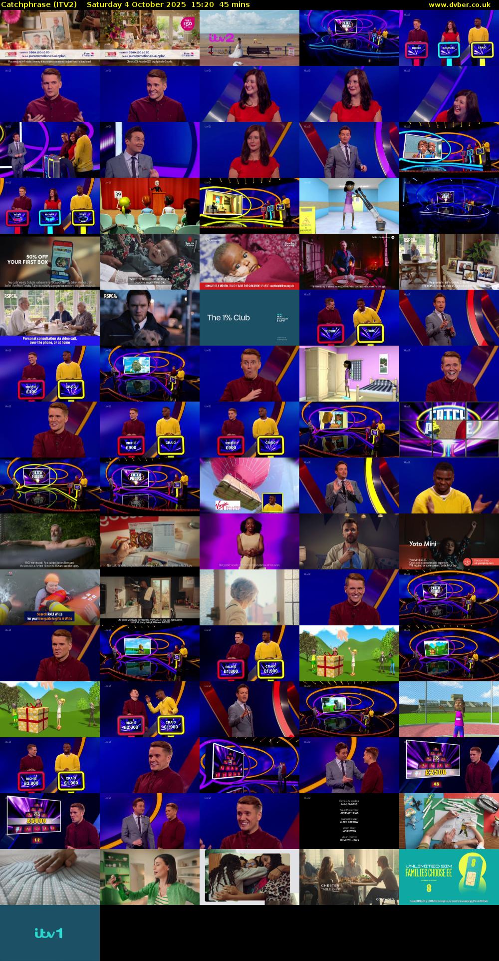 Catchphrase (ITV2) Saturday 4 October 2025 15:20 - 16:05