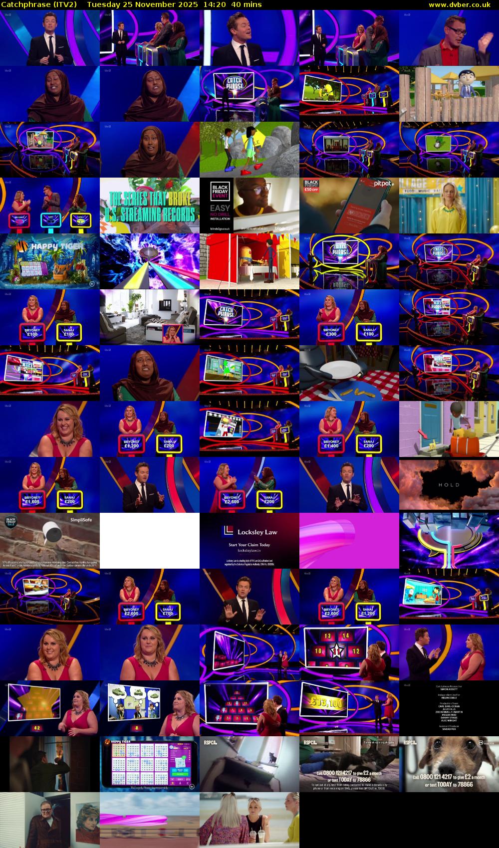 Catchphrase (ITV2) Tuesday 25 November 2025 14:20 - 15:00