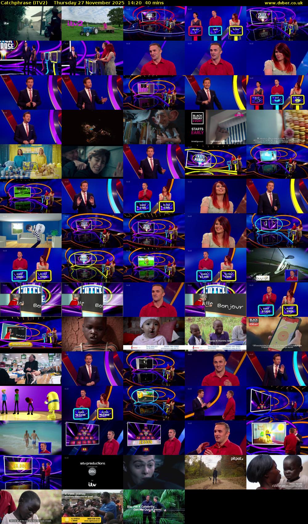 Catchphrase (ITV2) Thursday 27 November 2025 14:20 - 15:00