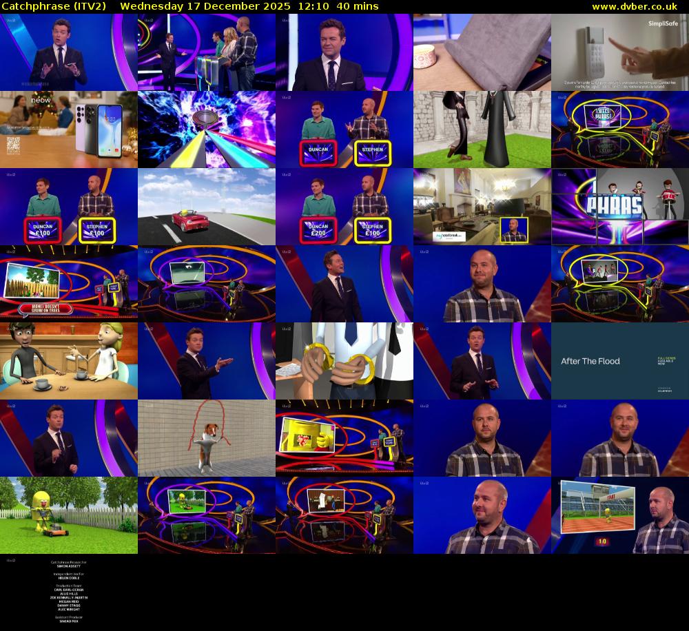 Catchphrase (ITV2) Wednesday 17 December 2025 12:10 - 12:50