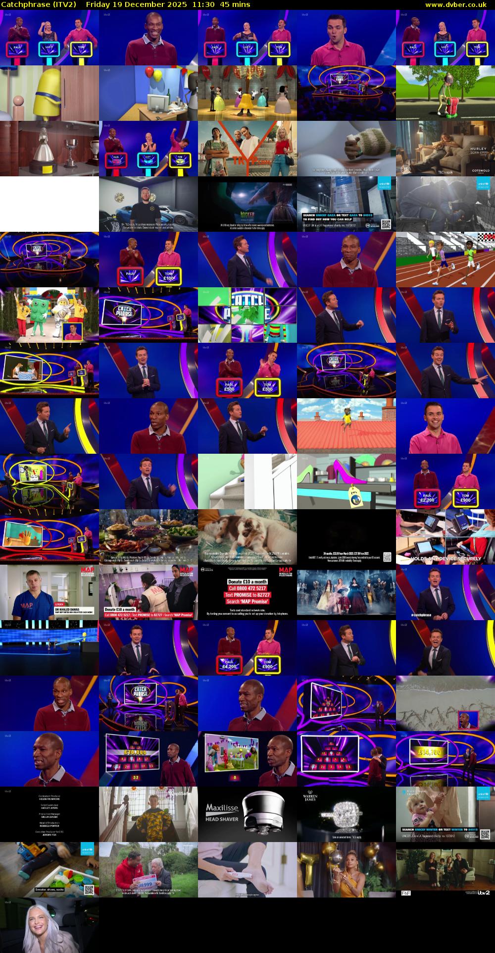 Catchphrase (ITV2) Friday 19 December 2025 11:30 - 12:15