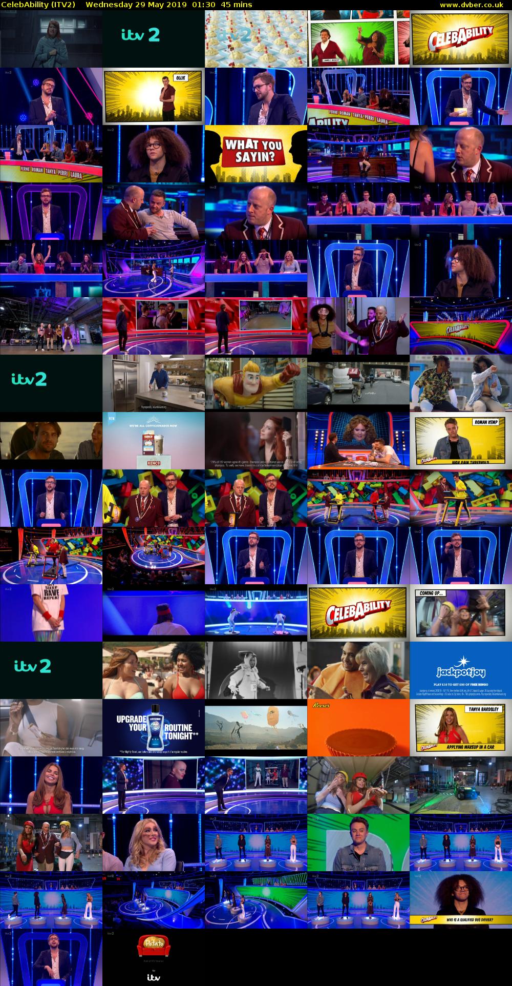 CelebAbility (ITV2) Wednesday 29 May 2019 01:30 - 02:15