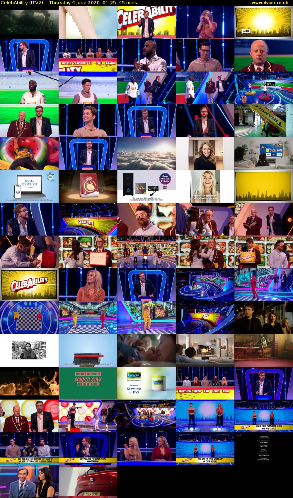 CelebAbility (ITV2) Thursday 4 June 2020 01:25 - 02:10