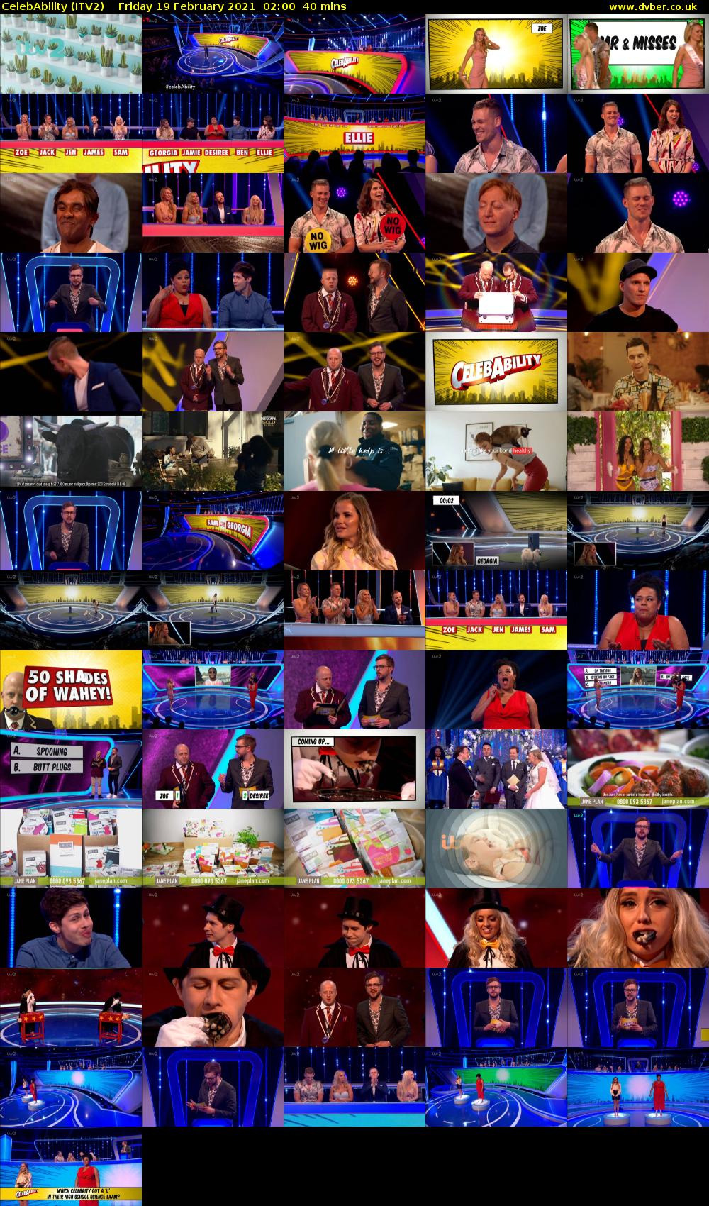 CelebAbility (ITV2) Friday 19 February 2021 02:00 - 02:40