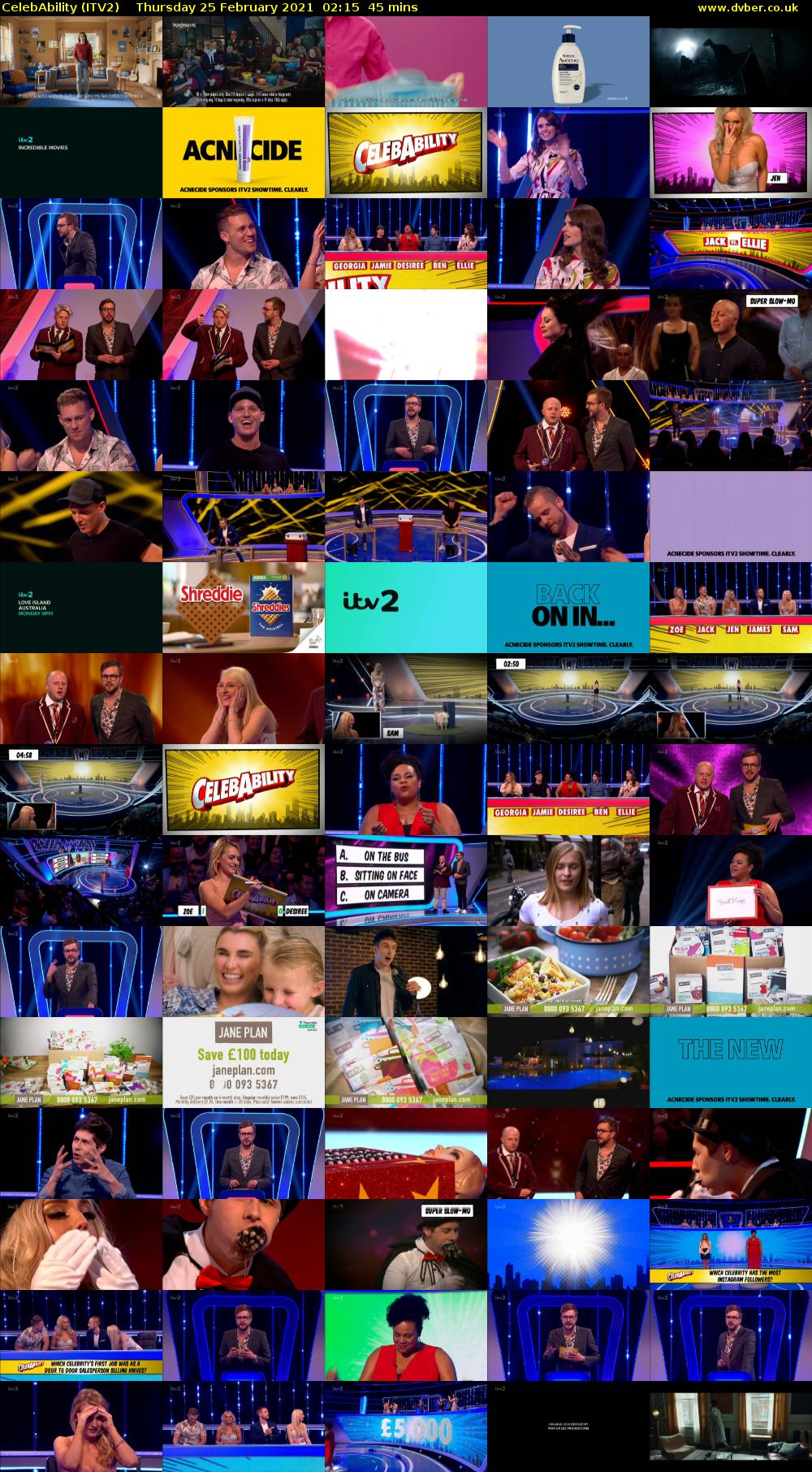 CelebAbility (ITV2) Thursday 25 February 2021 02:15 - 03:00