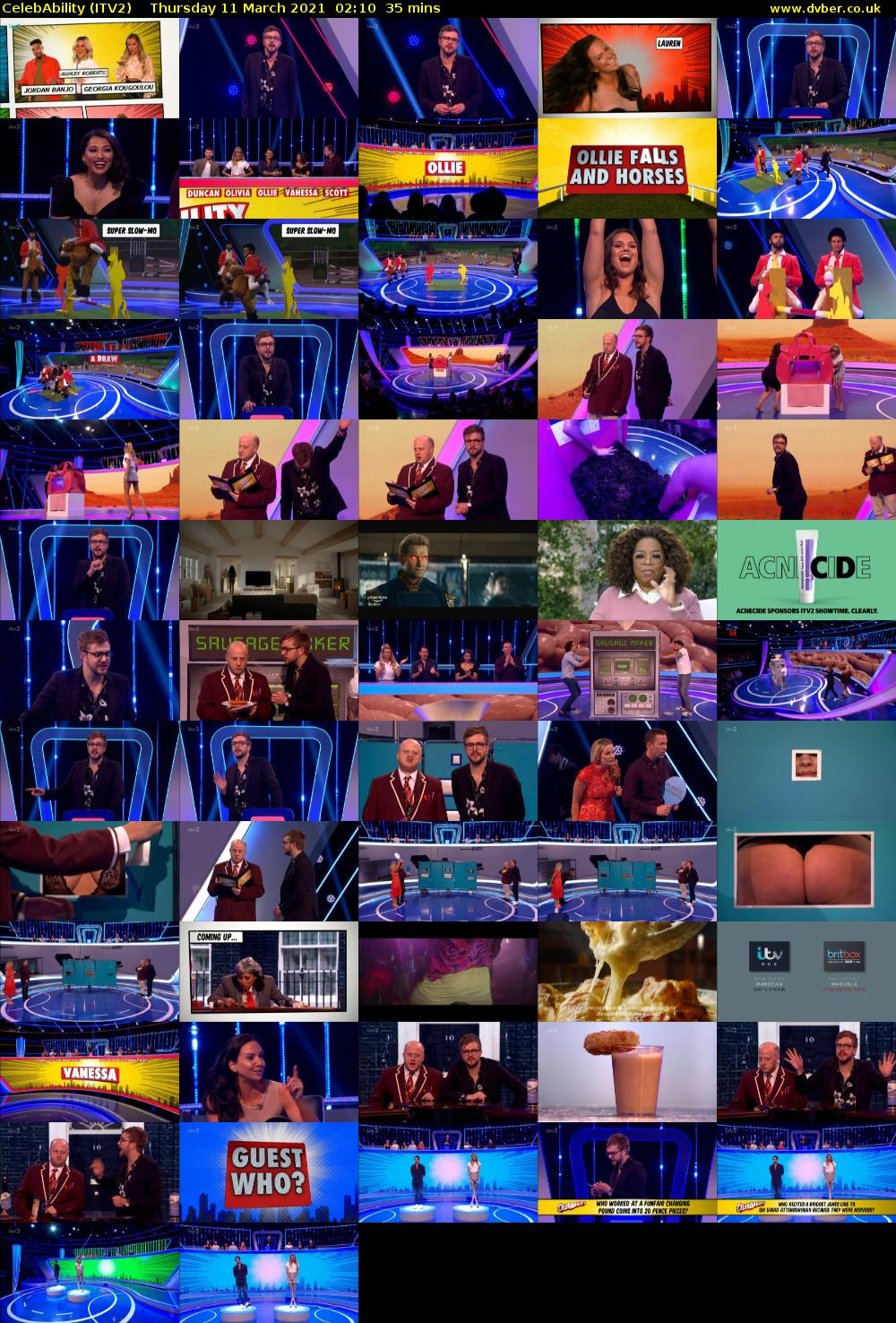 CelebAbility (ITV2) Thursday 11 March 2021 02:10 - 02:45