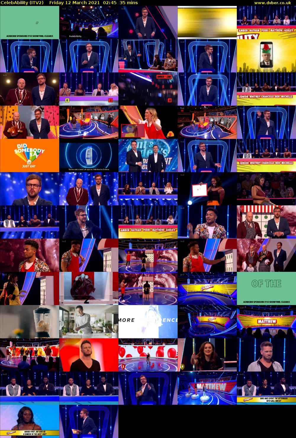 CelebAbility (ITV2) Friday 12 March 2021 02:45 - 03:20